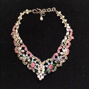 Christian Dior vintage aurora borealis necklace.